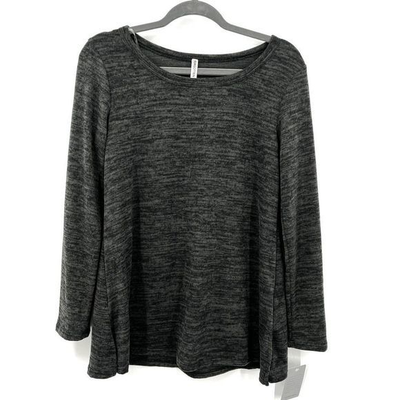 Forgotten Grace Gray Space‎ Dye Long Sleeve Lightweight Sweatshirt Size XS - Picture 2 of 8